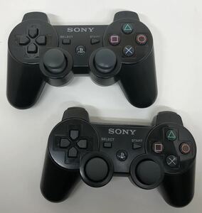 PS3 コントローラー 純正 黒 ブラック 2個セット ディアルショック3 DUALSHOCK3 SIXAXIS アルコール消毒済 B01