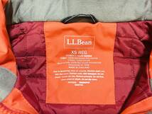 A2723 エルエルビーン L.L.Bean◆中綿 ジャケット/パーカー メンズXS オレンジ フード取り外し可 撥水 美品_画像7