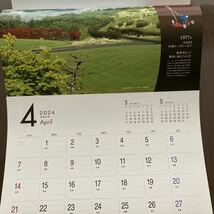 非売品　ゴルフ場　芝刈り機メーカー　2024年カレンダー　全国のゴルフ場の写真が満載_画像4