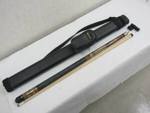 ☆送料0円☆アダム ビリヤード キュー 全長148.7cm ケース付き ADAM　現状品*602