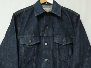 稀少 デッドストック 1wash 1963年~ USA製 EDWIN 359BF プロトタイプ? サンプル? ビンテージ 60s エドウィン 耳付き デニム ジャケット L//