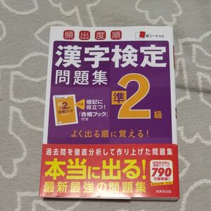 新品未使用　頻出度順漢字検定問題集準2級 