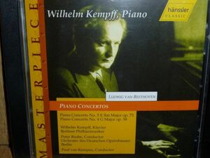 新品未開封品 W・ケンプ ベートーベン ピアノ協奏曲4、5番(1941、35年録音) 輸入盤(hanssler)