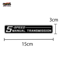 （ミラー）5速マニュアルステッカー ミッション 5MT 坂道注意 注意書き かっこいい 車用 シール デカール スポーツカー レース_画像3