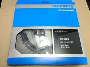 SHIMANO シマノ ULTEGRA アルテグラ FC-6800 46T 11s アウター チェーンリング フィキシングボルト＆ナット付き 使用距離100km程