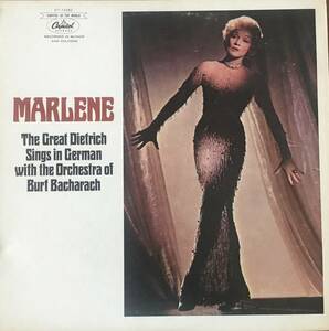 US盤　Marlene Dietrich With the Burt Bacharach Orchestra