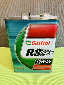 送料無料　Castrol FORMULA RS カストロール フォーミュラRS 10W-50 API SM 100% シンセティック 化学合成油 エンジンオイル 4L ジャンク