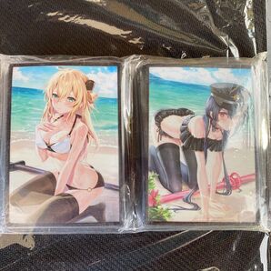 遊戯王 水着 閃刀姫 レイ ロゼ スリーブ セット 正規品 ミッドナイトブルー
