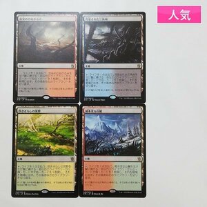 sD988o [人気] MTG タルキール覇王譚 土地 4種 血染めのぬかるみ 汚染された三角州 吹きさらしの荒野 樹木茂る山麓