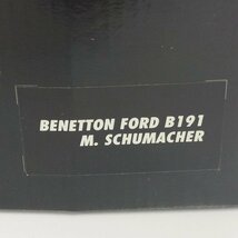mP414c [人気] ミニチャンプス 1/18 ベネトン フォード B191 M.シューマッハ | ミニカー T_画像3