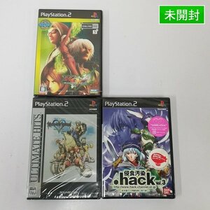 gQ360a [未開封] PS2 ソフト KOF MAXIMUM IMPACT REGULATION A KINGDOM HEARTS FINALMIX .hack vol.3 | ゲーム S