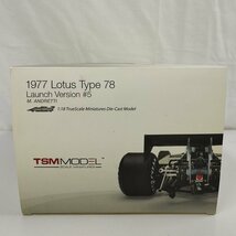 mF557c [難あり] TSMモデル 1/18 1977 ロータス Type 78 Launch Version #5 M.アンドレッティ | ミニカー T_画像2