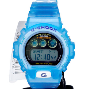 1円〜 未使用！ 腕時計 CASIO カシオ G-SHOCK Gショック G-6900EB-2DR ソーラー グリーンコレクション ブルースケルトン メンズ