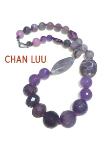  beautiful goods [ tea n Roo ]CHAN LUU amethyst purple series natural stone necklace (sv925)sgi light tea lower itokn Zeit etc. 