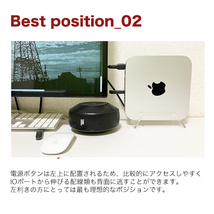 【当店オリジナル商品】Mac mini 2011 ～ 2023 専用 縦置き クリア スタンド（アクリル製）（Apple / アップル マックミニ 用）MMCS-1_画像5