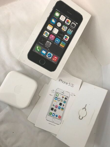 iPhone5 空箱 ピン イヤホンケース付