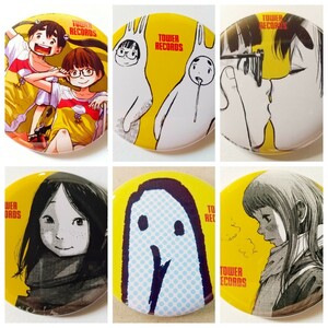 浅野いにお 缶バッジ 6個セット おやすみプンプン デデデデ ソラニン badge inio asano DEDEDEDE おんたん 門出 あのちゃん あの