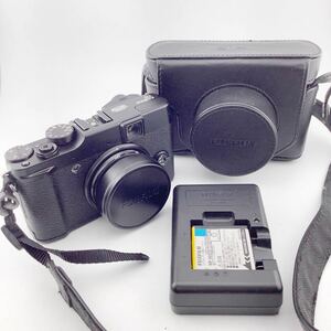 FUJIFILM DIGITAL CAMERA X10 ブラック 通電確認済 ケース 説明書付き【k2479-s188】