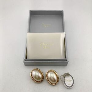 Chistian Dior クリスチャン ディオール イヤリング ヴィンテージ ゴールドカラー 小物 アクセサリー 箱付き【k2614-T8】