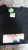 L Large コラボ 本物 Supreme EMILIO PUCCI Box Logo Tee ボックスロゴ Tシャツ シュプリームTシャツ BLACK 黒 ブラック エミリオプッチ_画像2