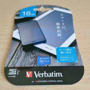 未開封 I・O DATA(Verbatim バーベイタム) 16GB microSDHCカード UHS-I Class10対応 