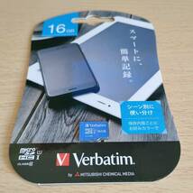 未開封 I・O DATA(Verbatim バーベイタム) 16GB microSDHCカード UHS-I Class10対応 _画像1