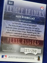 Alex Rodriguez　アレックス・ロドリゲス　オーセンティック　ジャージカード　2003年　テキサス・レンジャーズ　当時物　_画像2