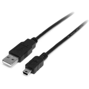 【送料無料】 miniUSBケーブル 10cm～30cm ミニUSB 充電 / データ通信 両対応 USB2.0 タイプA：タイプMiniB 新品バルク品