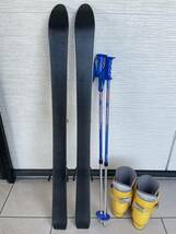 【中古】ジュニアスキー4点セット　板110cm、ブーツ23cm、ストック70～90cm調整可_画像5