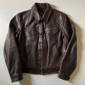 【傑作】RRL “Western Leather Jacket” S レザー ジャケット ウエスタン Ralph Lauren ヴィンテージの画像3