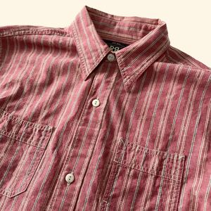 RRL “Native Striped Work Shirt” XS ネイティブ ストライプ ワーク シャツ Ralph Lauren ヴィンテージ