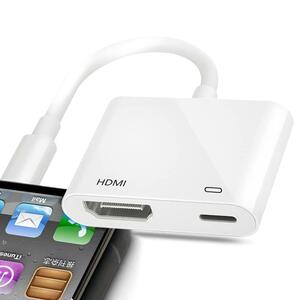 【新品】iPhone HDMI変換ケーブル 同じ画面テレビ 接続ケーブル 携帯の画面をテレビに映す TV大画面 4K/1080P 設定不要