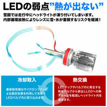 C23 セレナ 雪が凍り付かない H4（H/L） LEDヘッドライト 2個セット 12V 7000ルーメン 6500ケルビン_画像3