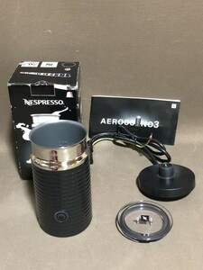 美品◎Nespresso ネスプレッソ エアロチーノ ブラック 3594/JP/BK 日本正規品