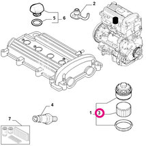 Alfa Romeo 159 93922用 オイルフィルター アルファロメオ_画像2