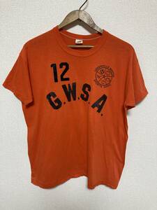 70年代　両面プリント　ラッセル　Tシャツ　USA製　Lサイズ　ヴィンテージTシャツ