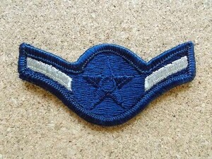 90s 米国空軍 AIR FORCE 階級章 一等空兵 エアマン パッチ刺繍ワッペン腕章/米軍ミリタリーARMYアメリカ軍ビンテージAIR FORCE部隊章C