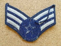 90s 米国空軍 AIR FORCE 階級章 シニア エアマン パッチ刺繍ワッペン腕章/米軍ミリタリーARMYアメリカ軍ビンテージAIR FORCE部隊章A_画像4