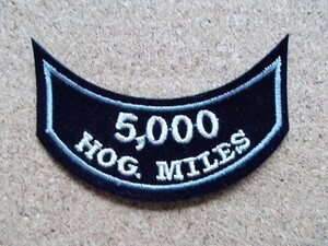 ハーレーダビッドソン オーナーズグループ HOG 5000 miles harley davidson 日本 鷹 刺繍 ワッペン /アメリカ USA パッチMCベスト