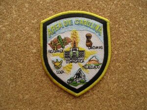 90s カロリーナ警察Area de CarolinaプエルトリコPuerto Rico刺繍ワッペン/放浪POLICE旅行PATCH遺跡プロレス観光アップリケ南米 D19