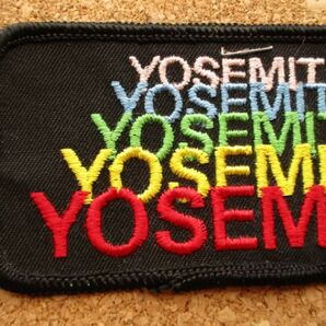 80s ヨセミテ国立公園 YOSEMITE NATIONAL PARK 刺繍ワッペン/動物Vintage観光patchロゴ ビンテージ旅行アウトドア土産USAパッチ自然 D19の画像2