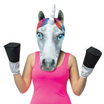 ユニコーン　マスク　グローブ　仮装グッズ　UNICORN HEAD W HOOVES　コスプレ_画像2