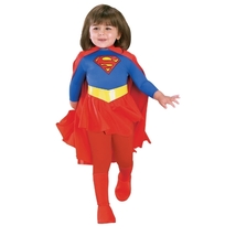 スーパーマン　スーパーガール　衣装、コスチューム　コスプレ　子供女性用_画像1