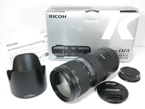 【 極美品 】PENTAX HD PENTAX-D FA 70-210mmF4 ED SDM WR レンズ 元箱付 ペンタックス [管PX1895]