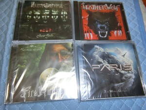 HR/HM輸入盤未開封4枚セット LETHER WOLF,MAJESTY OF REVIVAL,PARIS,FIRE HUNTER