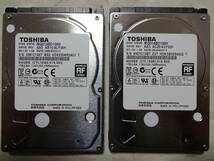 【同梱可 ネコポスで発送】東芝製 SSHD ハイブリッドHDD（MQ01ABD100H）1TB(1000GB)2個セット②_画像1