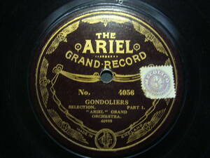 ■SP盤レコード■ニ536(A)　英国盤　゛ARIEL゛　GONDOLIERS　1・2