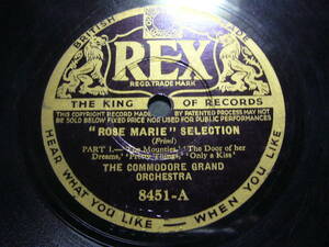 ■SP盤レコード■ニ540(B)　THE COMMODORE ゛ROSE MARIG゛ SELECTION 1・2