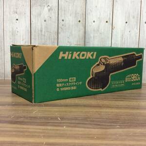 【WH-9029】未使用 HiKOKI ハイコーキ 電気ディスクグラインダ G10SH5(SS) 100V 細径 100mm 旧日立 日立工機