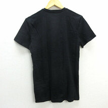 y■美品■ディーゼル/DIESEL ワンポイント プリントTシャツ■黒【メンズM】MENS/20【中古】_画像3